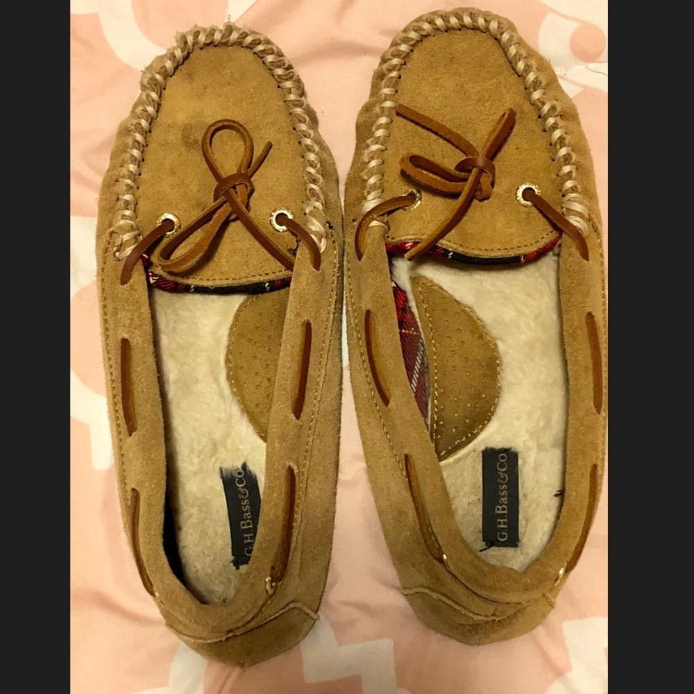 G.H.Bass brown slippers
